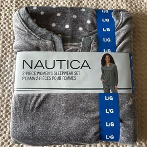 Nautica Women's Gray Polka Dot Sleepwear Set